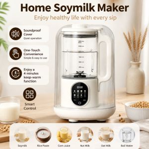 1500ml Wall Breaking Machine With Soundproof CoverSoymilk Maker Heating Multi-function Blender Food Processor Baby Food Maker