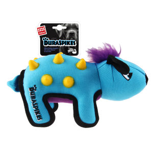 [GiGwi] Duraspikes Series: Coon Orange/Rabbit Light Blue/Elephant Light Blue | TPR Spikes for Chewing | Made of Durable Cotton Canvas