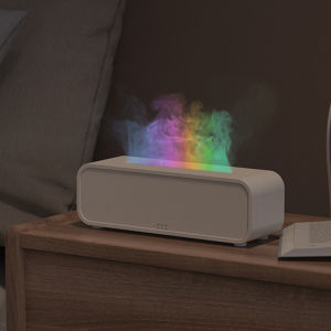 เครื่องพ่นอโรมาและพ่นน้ำหอม ฟอกอากาศ เครื่องพ่นไอน้ำไฟเตาผิงอโรม่า ปิดเครื่องอัตโนมัติเนื่องจากการขาดแคลนน้ำ เครื่องเพิ่มความชื้น