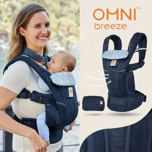 Ergobaby All Carry Positions Breathable mesh baby carrier enhancing lumbar support and airflow (7-45 pounds)