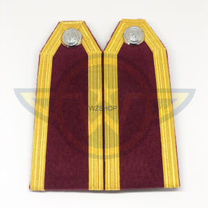 ❇️ อินทรธนู กระดานบ่าชุดขาวตำรวจ  ชั้นประทวน  พร้อมยศจ่า/ดาบ สแตนเลสชุบทองคำขาว❇️