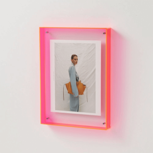 HUADIN Transparent Transparent Acrylic Photo Frame Thickened Acrylic Picture Frame Ornaments Creative DIY Colorful Square Photo Frame Poster Painting Hall