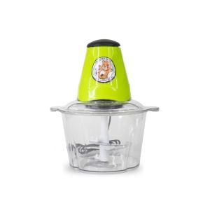 เครื่องบดสับไฟฟ้า สีเขียว ขนาด 2ลิตร เครื่องบดเนื้อ บดสับละเอียด กำลังไฟ300W เครื่องบดไฟฟ้าใบมีดคม Meka.trend