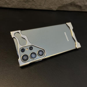 FCLuxury Aluminum Alloy Bumper Phone Case For Samsung Galaxy S25 Ultra S24 S23 Plus Film Protection Metal Shockproof Cover Casing