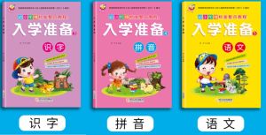 入学准备幼儿园拼音练习题 3册 Children learning chinese book (3 Books)