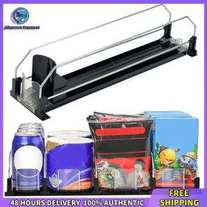 Winnereco เครื่องดื่มขวดเบียร์ผู้ถือเครื่องดื่มอัตโนมัติ Pusher Glide Soda สามารถจัดระเบียบตัวเองได้สำหรับตู้เย็น