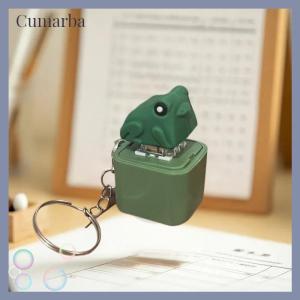 [Cumarba] พวงกุญแจรูปกบรูปเป็ดตลกแบบชาร์จไฟได้มีไฟ LED สำหรับคลายเครียด