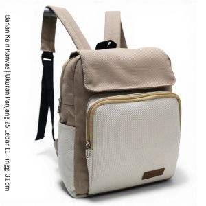 Ransel 3in1 motif polkadot Ransel Kecil Mini Jalan Jalan Fashion Wanita Cewek Gaul Kanvas Motif