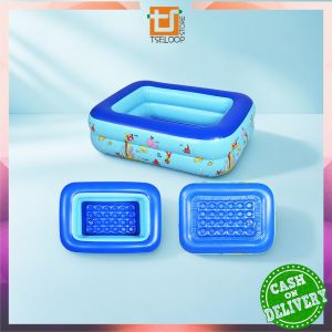 OFM-M327 Mainan Anak Kolam Renang Karet Ocean Dasar Gelembung / Kolam Renang Keluarga Baby Bathtub Kolam Mandi Bayi Swimming Pool