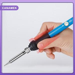 【CANAMEK】 Mini Soldering Iron Adjustable Temperature Electric Solder Iron Rework Station Mini Handle Heat Pencil Welding Repair Tools 60W