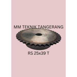 Sprocket RS 25 x 39 T Gear Rantai Single Gir gigi Z 39T RS25 -1 25Z39 25X39T 25-1 tipe B RS-25x39T