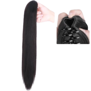 THANKSKY Nối tóc đuôi ngựa Tóc giả đuôi ngựa kẹp Kẹp vào 20/24inch Tóc đuôi ngựa Phụ kiện tóc Giả Đuôi ngựa Thẳng Dài Dành cho trẻ em và phụ nữ