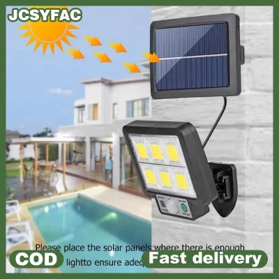JCSYFAC Năng lượng mặt trời Powered Tường Ngoài Trời Đèn chia LED không thấm nước 3 chế độ vườn Pathway đèn cho an ninh và trang trí