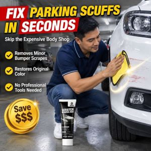 🔧 Car Paint Scratch Repair Wax: Instant Fix Mirror Polish Deep Nourish For White Graffiti & Black Stains With Gentle Formula - One Wipe Scratch Car Paint Deep Repair Wax