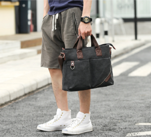 Túi Xách Đeo Vai Vải MOYYI BUSSINESS Cao Cấp (Black) ⚜️Katla ⚜️ Chic Bag