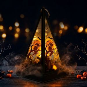 Halloween decorations   Portable lantern   Holiday party atmosphere props and decorations   Halloween candle lights