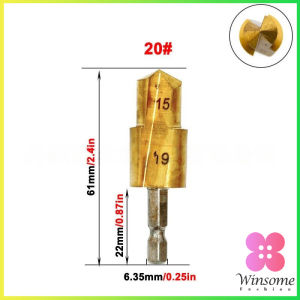 Winsome ดอกสว่านแบบขั้นบันไดหกเหลี่ยมก้าน 1 ชิ้น 20/25/32มม. เครื่องมือเชื่อมต่อท่อน้ําไทเทเนียมเคลือบ  PPR Lifting Bit