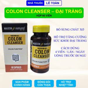 Viên uống hỗ trợ sức khỏe đại tràng Colon Herbal Cleanser hộp 60 viên
