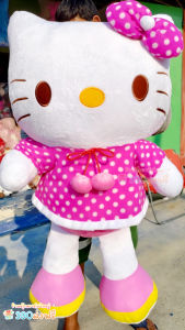 ตุ๊กตาคิตตี้ตัวใหญ่ ผ้าขนนุ่ม งานปักอย่างดี สินค้าพร้อมส่ง มีหลายแบบให้เลือก