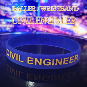 New CE Civil Engineer Baller Wristband Silicone Embossed Print
