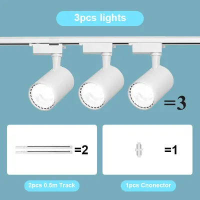 【💡10 Years Warranty💡】TEP Track lights Full set LED track lights Track spotlights Ceiling lights Field track lights 220v track lights 12/20/30/40w Clothing store Store Home