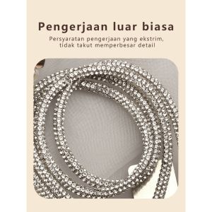 Klip liontin berlian liontin tali ponsel dasi panjang suspender loss-proof gelang ponsel pendek semua berlian gantungan ponsel dengan klip universal