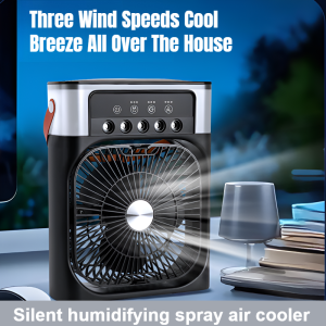 Spray Fan USB Small Mini Portable Office Water Mist Electric Fan Humidifier Two-in-One Desktop Charging Air Conditioning Refrigeration Artifact Summer Cooling喷雾小风扇
