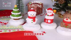 New Santa Claus Phone Stand Lazy Phone Holder Desktop Ornament Christmas Gift Phone Stand