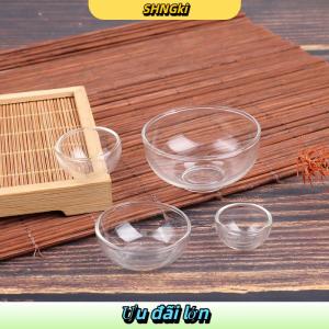 SHNGki Bát nhỏ Nhà búp bê 1:12 Bát Trái cây Thủy tinh Bát salad đĩa súp đồ trang trí nhà bếp