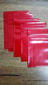 ถุงซิปสีแดง ซองซิปแดง ซองแดงร้านทอง ซองเครื่องประดับ เกรด A เเพค 1 กิโล