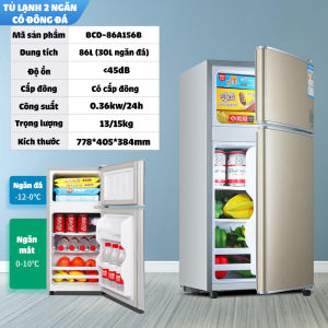 Tủ lạnh mini AIPU 86 lít BCD-86L KT 80x45x40cm 2 ngăn đông và mát - Không đóng tuyết