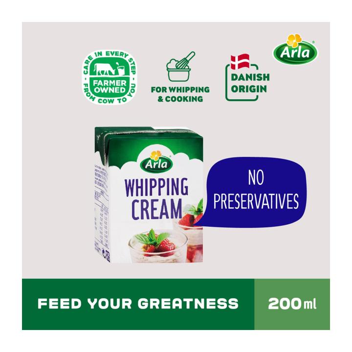 Arla UHT Dairy Whipping Cream 36 Percent Fat 200ML Lazada Singapore