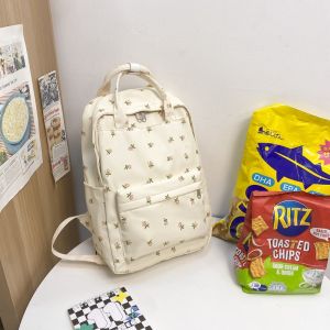 WYK137 Tas Ransel Wanita Sekolah Floral Mochila Backpack School Impor TKM
