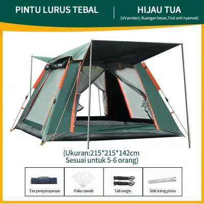 【COD】Tenda Luar Ruangan 2/4/6/8/12 Orang Waterproof Tent Tenda Portabel Tenda Piknik Luar Ruangan 8-12 Orang Tenda Pelindung Sinar Matahari