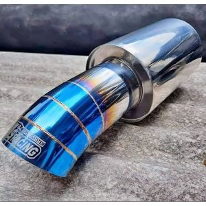 Knalpot Mobil JS Racing Burntip Stenlis Suara Bass Gahar