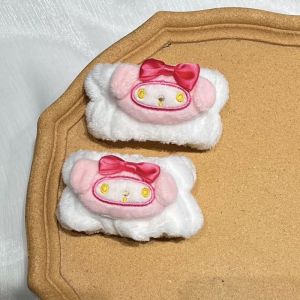 Set 2 Băng Đô Rửa Mặt Họa Tiết Hoạt Hình sanrio melody Kuromi Kitty