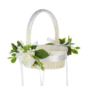 Handmade Wedding Flower Basket Petals Storage Basket Romantics Ceremony Basket Flower Wedding Decoration