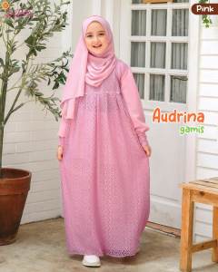 Gamis anak audrina / dress anak brokat perempuan / dress anak brokat import / dress anak branded