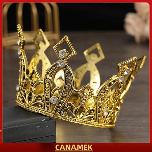 Miễn phí vận chuyển✨ Cô Dâu đám cưới tiaras pha lê vương miện nhỏ brithday bánh nướng trang trí đầu trang sức trẻ em nhỏ diadem Phụ kiện tóc