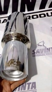 Knalpot Mobil HKS Sedet Bass Chrome Avanza Pick Up Vios Ayla Agya Kijang bass adem bulat empuk