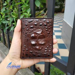 [FREE SHIP] Ví Da Cá Sấu. Ví Dáng Đứng 2 Mặt Sang Trọng Cho Nam [GÙ CÁ SẤU ĐẸP ĐẲNG CẤP]