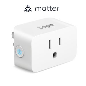 TP-Link Tapo Matter Compatible Smart Plug Mini Compact Design 15A/1800W Max Super Easy Setup Works with Apple Home Alexa & Google Home UL Certified 2.4G Wi-Fi Only White Tapo P125M [สินค้าแบ่งขาย]