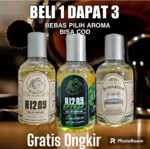Promo Paket Parfum Pemikat Dapat 3 Parfum Mr Crush Black HRNY Side Effect Parfum Pria Parfum Wanita Tahan Lama Staycation 30ML
