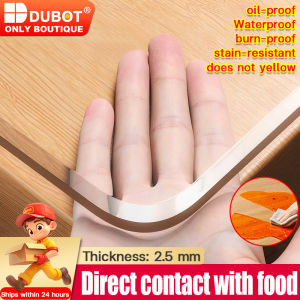 DUBOT Transparent Waterproof PVC Tablecloth Office Desk Mat Rectangular Can Be Cut Book Desktop Protection Pad Soft Glass Simulation
