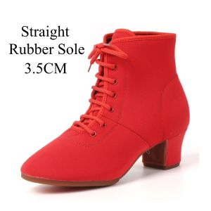 Women Ballroom Latin Jazz Modern Dance Shoes Lace Up Dancing Boots Sports Dancing Sneakers