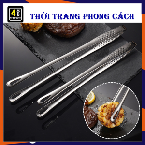 Kẹp Gắp Thức Ăn Đầu Nhỏ 26cm  Kẹp Inox Gắp Đồ Nướng Bằng Thép Không Gỉ - Dụng Cụ Nấu Ăn BBQ Đa Năng -  Cây Gắp Thức Ăn  Đồ Nóng  Nướng Thịt  Gắp Bánh Mì - Dụng Cụ Kẹp Thức Ăn