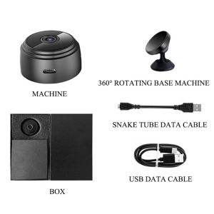 Not afraid of being stolen Premium spy cam connect to cellphone  A9 Cctv camera connect cellphone 1080P no need internet no need wifi with Night Vision Motion Detection HD cctv camera original genuine with 360°panoramic Infrared Security Camera