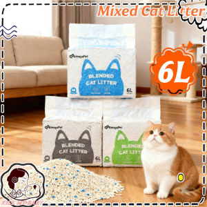 6L Mixed Tofu Cat Litter Deodorizes Clumping Scented Pasir Kucing for Cat Toilets Pasir Kucing 猫砂