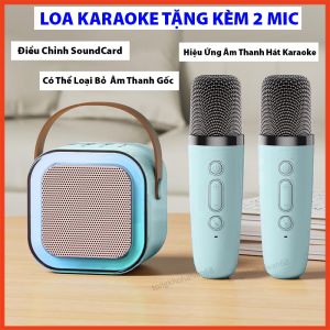 Loa bluetooth K12 Không Dây mini Kèm 2 Micro Thiết Kế Nhỏ Gọn Tiện Dụng  Nghe Nhạc  Hát Hò Mọi Lúc Mọi Nơi