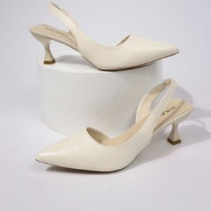 [JSJK]korean fashion 3inch heels leather pointed sandals women for office 7cm height #006